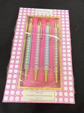 Lilly Pulitzer Retractable Pens - Set of 4 - NWT